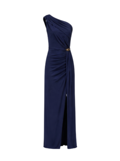 Vestito blu con fibbia