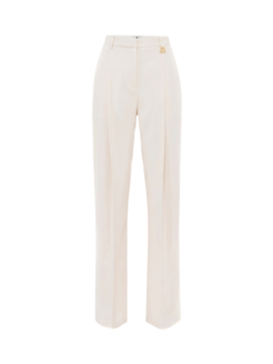 Pantalone in crêpe beige