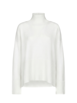 Maglia dolcevita basic bianca