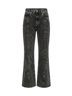 Jeans a zampa stone washed black