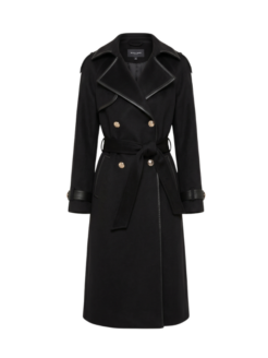 Cappotto doppiopetto nero