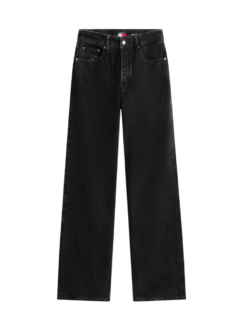 Jeans Mia relaxed fit a vita media neri