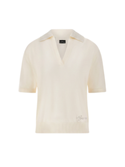 Polo beige con strass