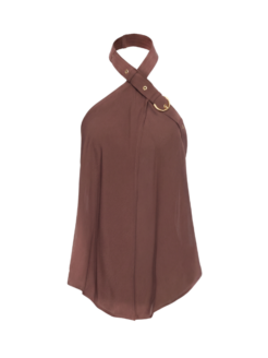 Top Tantalo Buckle Trim Halter