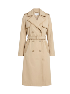 Trench doppiopetto beige