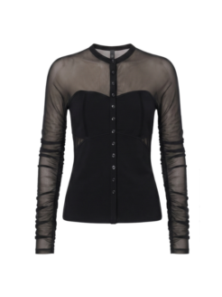 Camicia tulle nera