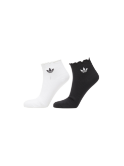 Calzini Ruffle Quarter bianchi/neri
