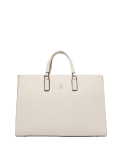 Borsa a spalla Th Daily Satchel Mono crema