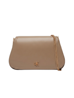 Borsa a tracolla in similpelle beige