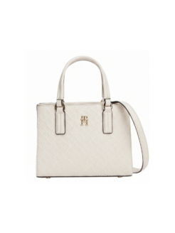 Borsa a tracolla TH Daily Mini Tote Mono bianca