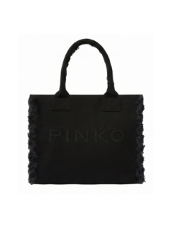 Borsa a mano Beach Shopper Canvas nera