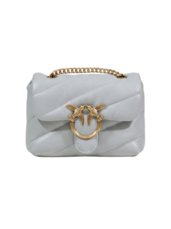 Borsa a tracolla Love Puff Baby grigio perla