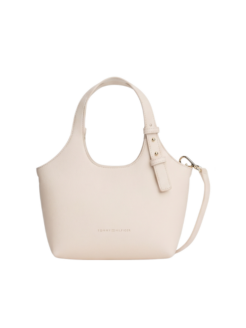 Borsa a tracolla TH Logo Mini Tote bianca