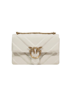 Borsa a tracolla Pinko Love One bianca