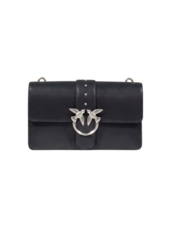 Borsa a tracolla Love One Classic nera/argento