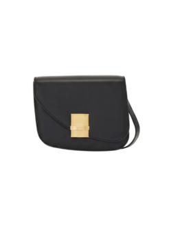 Borsa a tracolla asimmetrica nera