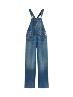 Salopette Mia relaxed fit in denim sbiadito