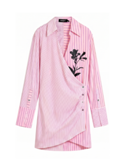 Vestito camicia a righe