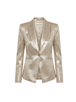 Blazer metallizzato dorato