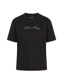 T-Shirt nera con logo CK