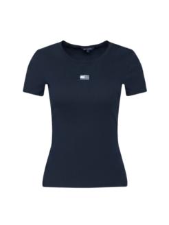 T-Shirt slim fit blu scuro