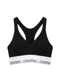 Reggiseno top cross nero scollo V