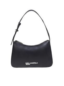 Borsa a mano Metal Logo nera