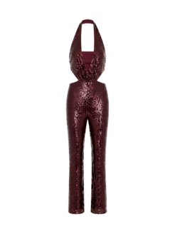 Tuta elegante in paillettes