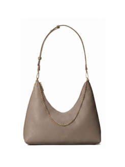 Borsa a spalla Hobo martellata beige