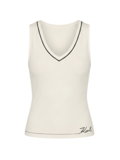Canotta lounge tank bianca
