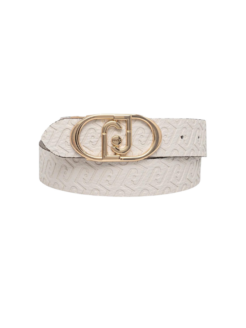 Cintura reversibile bianca/oro