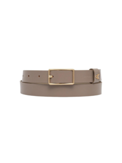 Cintura Square Buckle CK loop tortora/oro
