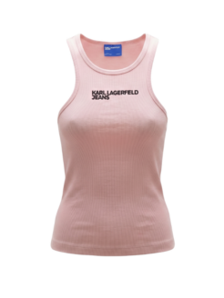 Canotta KLJ ribbed rosa