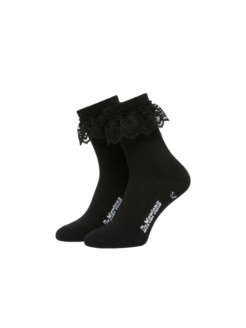 Calzini monocrome con merletto